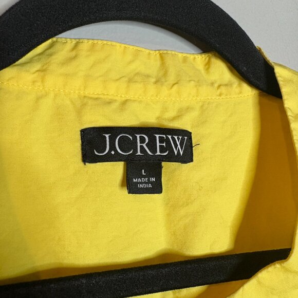 J. Crew Yellow Poplin short sleeve mini dress - Picture 4 of 6